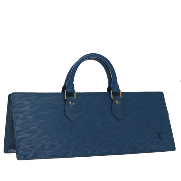 LOUIS VUITTON Epi Sac Triangle Hand Bag Blue M52095 LV Auth 96139 - Picture 1 of 16